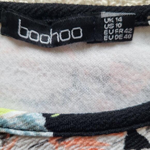 boohoo Midi Flowered Maternity Dress - size 10 - Picture 2 of 2